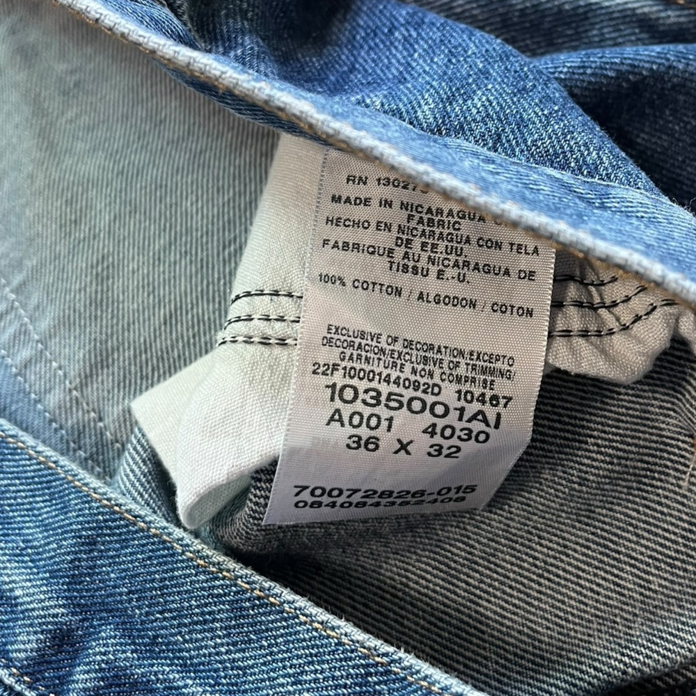 Wrangler like new men’s size 36/32 denim blue jeans - Picture 2 of 5